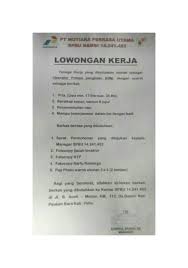 Entdecke rezepte, einrichtungsideen, stilinterpretationen und andere ideen zum ausprobieren. Pt Mutiara Perkasa Utama Buka Lowongan Kerja Mutiaraindotv