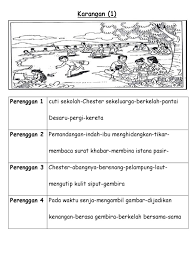 Membina karangan berdasarkan gambar yang diberikan. Karangan Tahun 3
