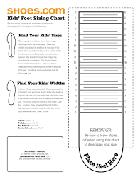 easy shoe size chart so you can order kids shoes online