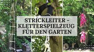 Wenn der platz selbst für einen kleinen spielturm nicht ausreicht, kann eine holzschaukel oder ein klettergerüst eine gute alternative sein. Strickleiter Als Kletterspielzeug Fur Den Garten Mama Mony De