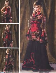 Steampunk Saloon Girl Sewing Pattern Burlesque Deadwood Western Victorian Bustle Gown Mccalls M6911 6 14 By Saloon Girl Outfits Victorian Mens Fashion Fashion