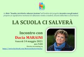 Il file è in formato epub con drm: Venerdi 14 Maggio 2021 Incontro Con Dacia Maraini La Scuola Ci Salvera Prospettiva Famiglia