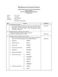 Setiausaha pergerakan pengakap, minit mesyuarat agung. Contoh Minit Mesyuarat Penubuhan Persatuan