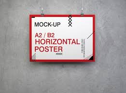 The psd file contains separated objects and shadows, so you can easily create the right composition and allows you to change the color of the background. Download 8 Free Horizontal Poster Mockups Poster Mockup Poster Mockup Free Mockup
