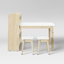 With so many different options available while buying kids desk the normal desks which adults use are pretty difficult to use for the kids. Robinson Kids Storage Activity Table And Stools With Shelf White Pillowfort Target