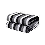 Black And White Striped Blanket Vivek Homesaaz Black And White Striped Polyester Single Bed Ac Fleece Blanket Winter Blankets Fleece Blanket Blanket
