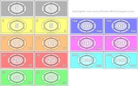 Die beiden banknoten mit neuen sicherheitsmerkmalen sind seit dienstag im umlauf. Spielgeld Ausdrucken Vorlagen