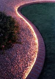 Landscape Rope Lighting In 2021 Backyard Easy Backyard Backyard Landscaping