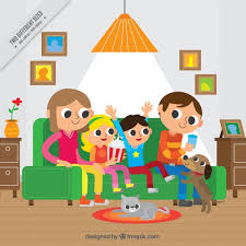 At getdrawings com free for personal use x. Free Vector Happy Family In Living Room Background