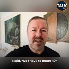 Piers gets a good luck message from Ricky Gervais