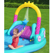 Aire De Jeu Gonflable Licorne Aire De Jeux Et Structure Gonflable Jeux D Exterieur Et De Jardin Enfants Jouets Et Jeux Gifi