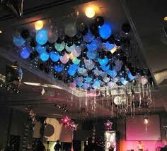 How Do I Get 100 Balloons To Stay In Place Hanging Over The Dance Floor Homecoming Decorations Balloon Ceiling School Dance Decorations