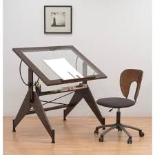 Aries Height Adjustable Drafting Table Wood Drafting Table Office Furniture Design Architects Desk
