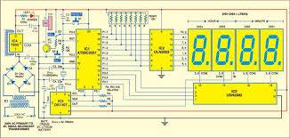 Fig 1 Circuit Of Microcontroller Based Clock Using Ds1307 Microcontrollers Electronics Basics Computing Display
