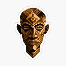 African Face Paint Stickers for Sale