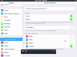 Itunes And App Store Account Options Automatic Downloads And Updates Ipad Ios 7 Youtube