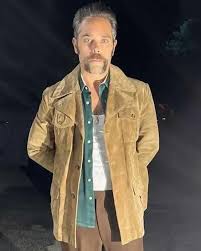 Inside Man 2023 Kyle Stefanski Brown Suede Jacket