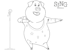Mr moon sing coloring pages. Top 30 Sing Movie Coloring Pages