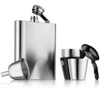 MANHATTAN Hip flask set 6pcs.