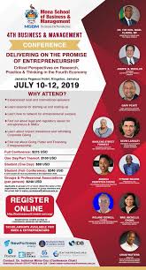 Mona School Of Business And Management Msbm Will Host The 4th International Business And Management Confere Critical Perspective Business Management Jamaica