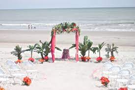 This Our Starfish By The Sea Wedding Setup Beautiful For A Beach Wedding Call Lovers Lane Weddings For Deta Myrtle Beach Wedding Wedding Set Up Sea Wedding