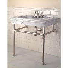 Available in popular colors like bronze, black, nickel, bronze and brass. Console Sink With Metal Legs Ideas On Foter