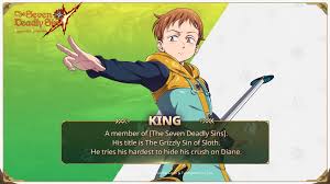 His sacred treasure is the spirit spear chastiefol, which he uses in conjunction with his inherent. Next Is The Fairy The Seven Deadly Sins Grand Cross Facebook