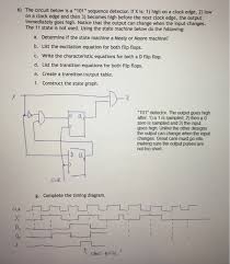 How do you know how many flip flops to use? Solved The Circuit Below Is A 101 Sequence Detector If Chegg Com