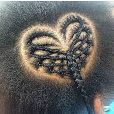 Heart Braid Protective Hairstyle Hair Design Hair Art Natural Hair Black Hair Little Girls Hai Natural Hair Styles Cool Braid Hairstyles Hair Beads
