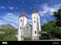 Mariakirken (Chiesa di Santa Maria), Bergen, Bergenshalvøyen, Midhordland,  Hordaland, Vestlandet, Norvegia, Scandinavia, Europa Foto stock