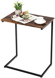 Amazon Com Tangkula Sofa Side End Table C Table Snack Table Over Bed Table With Metal Frame Industrial S In 2020 Vintage Table Sofa Side Table Industrial Side Table