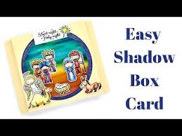 It's christmas time and time for some diy. Pop Up Shadow Box Card Mixed Up Craft