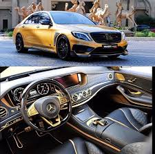 Mercedesbenz Brabus Gold Edition Luxury Sport Cars Mercedes Interior Benz