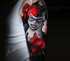Black And Red Batman Tattoo Pin On Tattoo