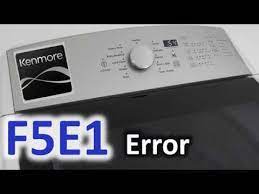 There is an intermittent connection at the rotor position sensor, (rps), causing the electronic control to indicate an f51 code. F5e1 Error Code Solved Kenmore Top Load Washer Washing Machine Fsei Youtube