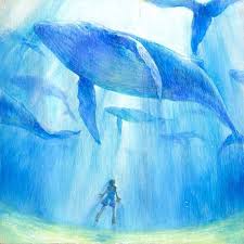 Magnificent Creatures Whale Painting Whale Art Whale Rider