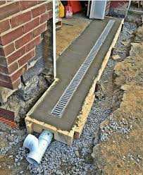 Garage Entrance Drainage Woodworking Hintergarten Garageneinfahrt Einfahrt
