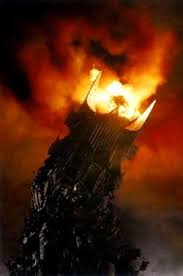 The eye was rimmed with fire, but was itself glazed, yellow as a cat's, watchful and intent, and the black slit of its pupil opened on a pit, a window into nothing. Eye Of Sauron The One Wiki To Rule Them All Fandom