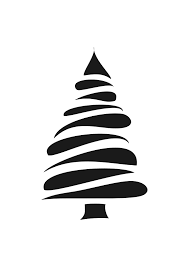18 high quality christmas tree clipart free in different resolutions. Christmas Tree Art Black And White Clipart Free Svg File Svgheart Com