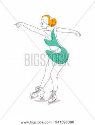 Girl Figure Skater Vector Photo Free Trial Bigstock Here you can explore hq ice skating cartoon transparent illustrations, icons and clipart with filter setting like size, type, color etc. bigstock