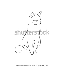 I love the challenge of drawing with only one line because it makes the finished image interesting but also minimalistic and simple. Simple Cat Line Drawing At Getdrawings Free Download