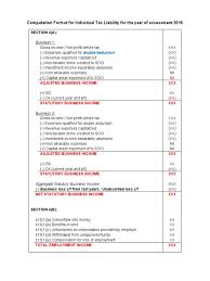 Want to save time and money on annual filings for a company you no longer need? Computation Format For Individual Tax Liability For The Year Of Assessment 20xx Expense Tax Deduction