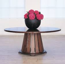 contemporary round wooden table capstan william yeoward dining table table contemporary table
