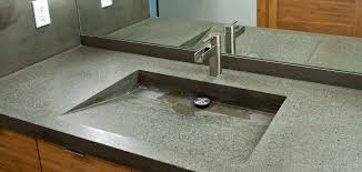 bathroom vanity tops, concrete sink