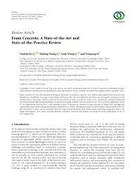 Kang wang distinguished professor and raytheon chair in electrical engineering primary area: Pdf Foam Concrete A State Of The Art And State Of The Practice Review
