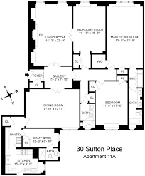 Find 95 5 bedroom apartments for rent in manhattan, ny. Floorplan For 3 Bedroom Apartment At 30 Sutton Place Apartment Floor Plans Condo Floor Plans Floor Plans