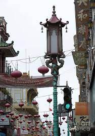 San Francisco S Chinatown Lamppost Lamp Post Old Lanterns Street Lamp