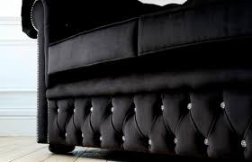 Loxley charcoal grey plush velvet chesterfield sofas. Diamante Velvet Chesterfield Fabric Chesterfield Sofas