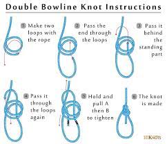 Double Bowline Knot 101knots Bowline Knot Knots Climbing Knots