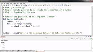 Factorial is the product of all positive integers starting from one to the given number. Defining A Factorial Function Youtube